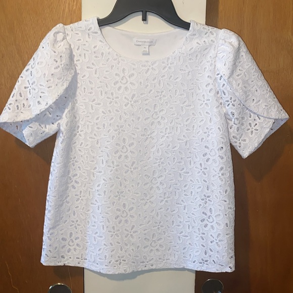 🤍NWOT Charter Club Petite Eyelet Blouse - Picture 5 of 6